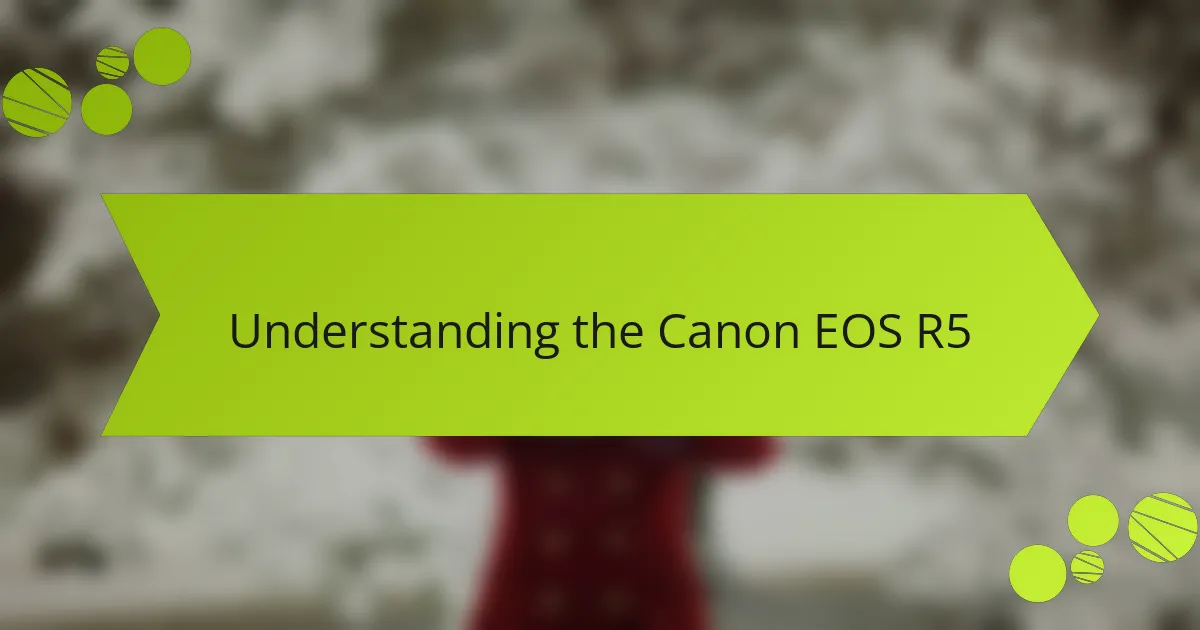 Understanding the Canon EOS R5